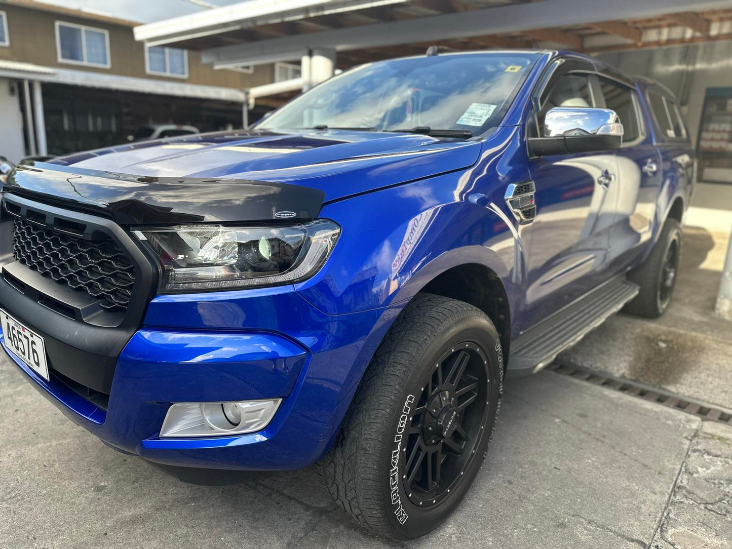 Ford Ranger 4x4 Blue with Back Cap